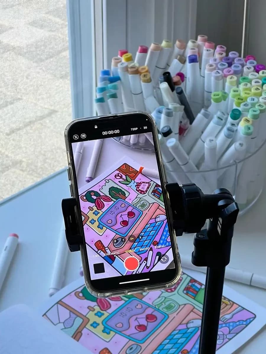 Carnet Coloré — Dessin & markers